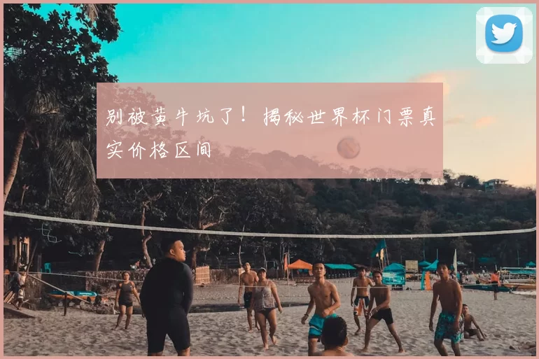 别被黄牛坑了！揭秘世界杯门票真实价格区间