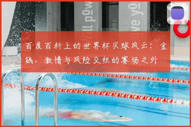百度百科上的世界杯买球风云：金钱、激情与风险交织的赛场之外